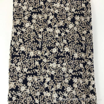 Small Flower Design Rayon Crepe Screen Print Fabric